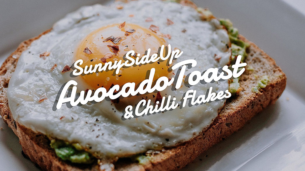Sunny Side Up Avocado Toast with Chilli Flakes
